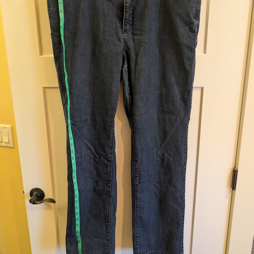 Coldwater Creek Women's Dark Blue Straight-Leg Jeans Size 18 Long/Tall